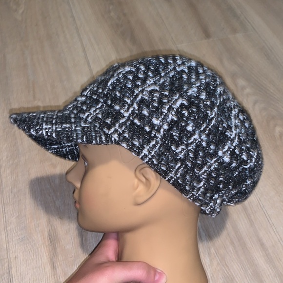Apt 9 black grey plaid Newsboy Cadet cap hat - Picture 3 of 9